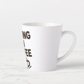 Auf Kaffee & Deadlines laufen - Funny Mug Milchtasse