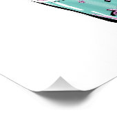 Auf Kaffee- und Kreditkarten laufen Poster (Ecke)