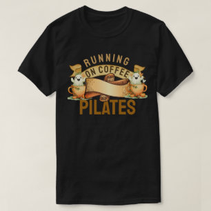 Auf Kaffeepilaten laufen T-Shirt