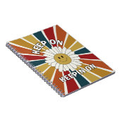 Auf Keepin auf Retro-Notebook behalten Notizblock (Rechte Seite)