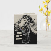 Auf keinen Fall auf Wiedersehen sinibunny sagen Karte (Gelbe Blume)