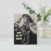 Auf keinen Fall auf Wiedersehen sinibunny sagen Postkarte (Stehend Vorderseite)