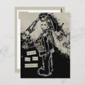 Auf keinen Fall auf Wiedersehen sinibunny sagen Postkarte (Vorne/Hinten)