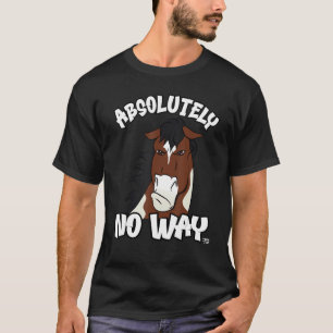 Auf keinen Fall gruselig-schwarzem Pferd T-Shirt