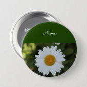 Auf Knopfdruck bedruckte Daisy, Text & Schriftart  Button (Vorne & Hinten)