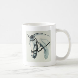 Auf Kontaktweißem Dressage-Pferd Kaffeetasse