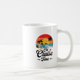 Auf Kreuzfahrt Zeit Kokosnussholz Grafik Sommerfer Kaffeetasse