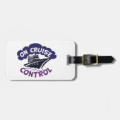 Auf Kreuzfahrtschiff Kontrolle Gepäck Gepäckanhänger (Vorderseite horizontal)
