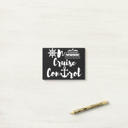 Auf Kreuzfahrtschifffahrt Kontrolle Post-it Klebezettel (Auf Schreibtisch)