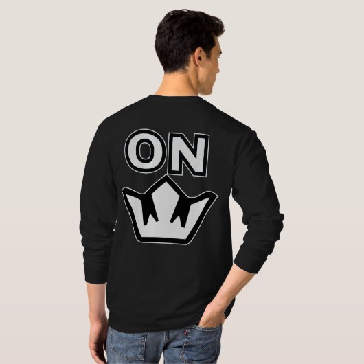 Auf Krone T-Shirt (Schwarz voll)