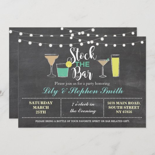 Auf Lager Sie das Einladung (Vorne/Hinten)