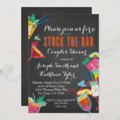 Auf Lager Sie die Bar-Paar-Polterabend-Einladung Einladung (Vorne/Hinten)