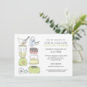 Auf Lager Sie die Küchen-Paare, Duschen-, dieParty Einladung (Stehend Vorderseite)