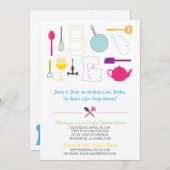 Auf Lager Sie die Küchenduscheneinladung Einladung (Vorne/Hinten)