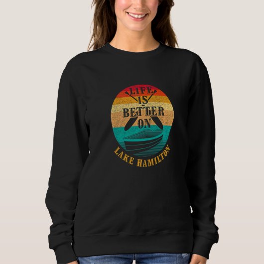 auf Lake Hamilton Boots Humor Boot Sweatshirt (Vorderseite)