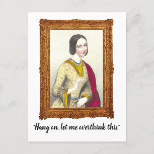 "Auf, Lass mich überdenken" Witzige Postkarte