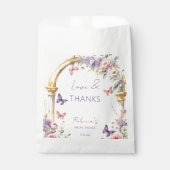 Auf Lebenszeit der Schmetterlinge Frühling Brautpa Geschenktütchen (Vorderseite)