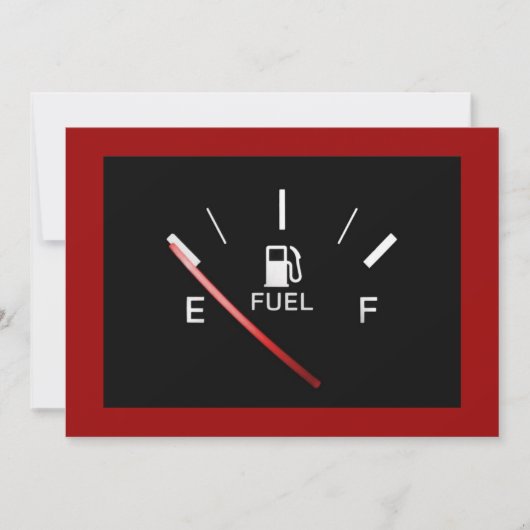 Auf leerer Einladung laufen (Vorderseite)