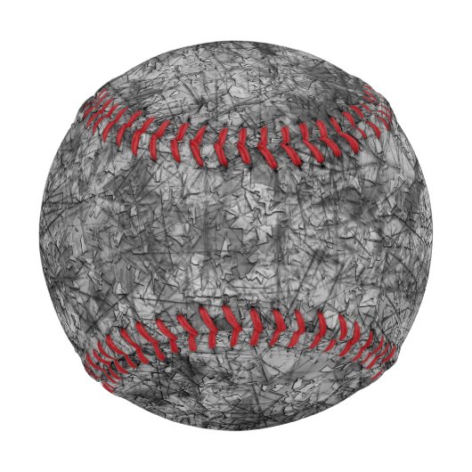 Auf leicht gepunktet grau und schwarz gehäutet baseball (Rückseite)