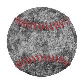 Auf leicht gepunktet grau und schwarz gehäutet baseball (Vorderseite)