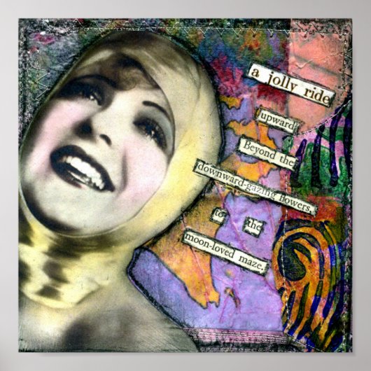 Auf Leinwand gedruckte Collagen aus gemischten Med Poster (Vorne)