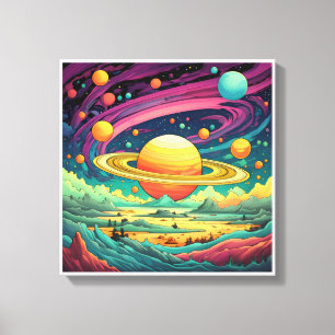 Auf Leinwand gedrucktes Bild für schöne Farben, 19