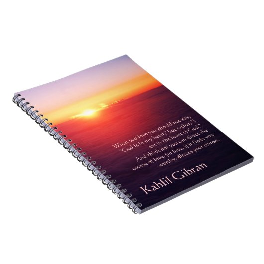 Auf Liebe - der Prophet durch Kahlil Gibran Notizblock (Rechte Seite)