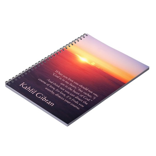 Auf Liebe - der Prophet durch Kahlil Gibran Notizblock (Linke Seite)