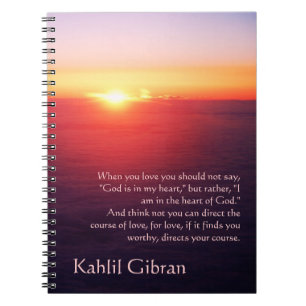 Auf Liebe - der Prophet durch Kahlil Gibran Notizblock