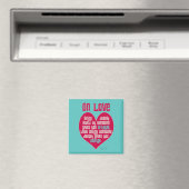 Auf Liebe. Zitat von Lao Tzu Magnet (In Situ (Geschirrspüler))
