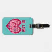 Auf Liebe. Zitat von Lao Tzu Personalisiert Back Gepäckanhänger (Vorderseite horizontal)