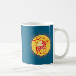 Auf Lucky Money Horse Nye Party Kaffeetasse