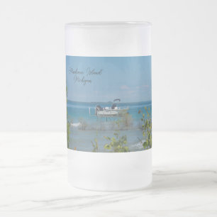 Auf Mackinac stationierter gefrosteter Becher Mattglas Bierglas