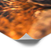 Auf majestätischen Herbstfelsen Poster (Ecke)