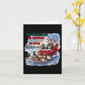 Auf Mallard auf Gadwall Weihnachtsfeierliche Jagd  Karte (Gelbe Blume)