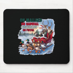 Auf Mallard auf Gadwall Weihnachtsfeierliche Jagd Mousepad