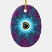 Auf Mandelbrot Shocking Fraktal Abstrakt schalten Keramik Ornament (Vorne)