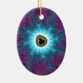 Auf Mandelbrot Shocking Fraktal Abstrakt schalten Keramik Ornament (Hinten)