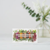 Auf Marmorboden gruppierte Gewürze Visitenkarte (Stehend Vorderseite)