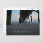 Auf Meereshöhe - Eicheninsel, NC Postkarte (Vorne/Hinten)