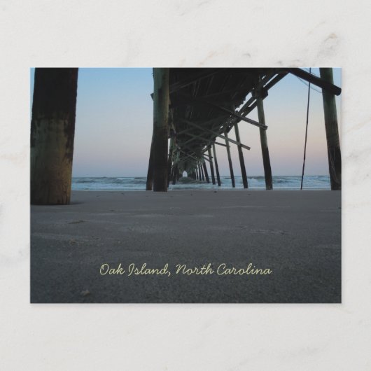 Auf Meereshöhe - Eicheninsel, NC Postkarte (Vorderseite)