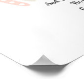 Auf mein Baby Girl-Kinderzimmer Poster (Ecke)