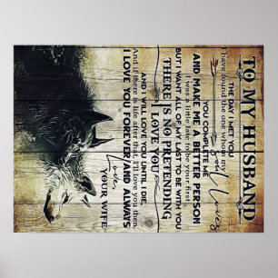 Auf mein Geschenk für den Ehemann, ein Weihnachtsg Poster