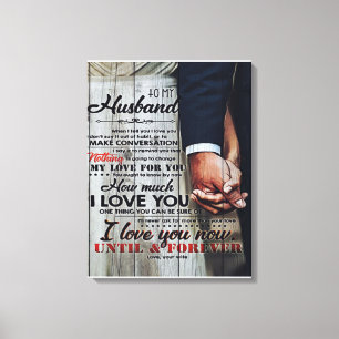 Auf mein Geschenk für den Ehemann   Holiday Funny  Leinwanddruck