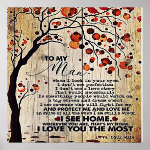 Auf mein Geschenk für den Ehemann   Love Husband L Poster