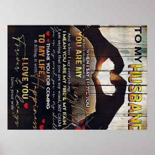 Auf mein Geschenk für den Ehemann   Love Husband L Poster