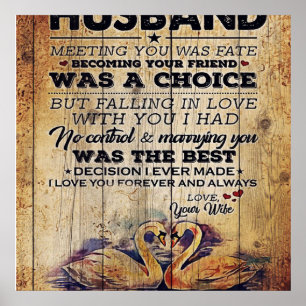 Auf mein Geschenk für den Ehemann   Love Husband L Poster