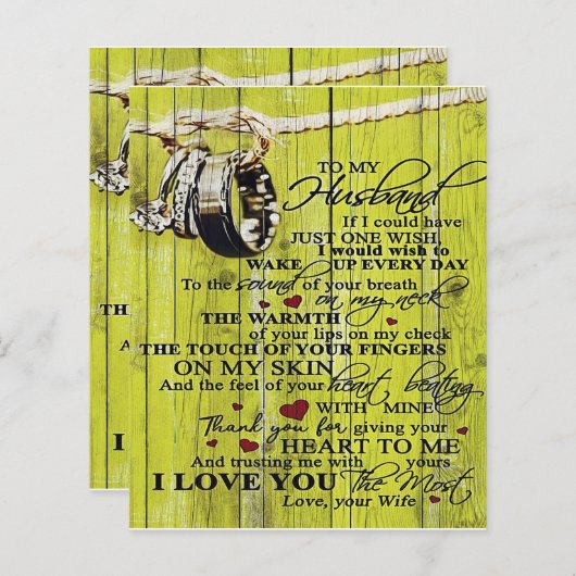 Auf mein Geschenk für den Ehemann | Schreiben an i (Vorne/Hinten)