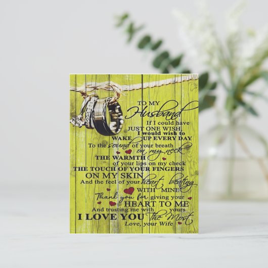 Auf mein Geschenk für den Ehemann | Schreiben an i (Stehend Vorderseite)