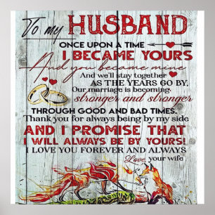 Auf mein Geschenk für den Ehemann   Schreiben an i Poster